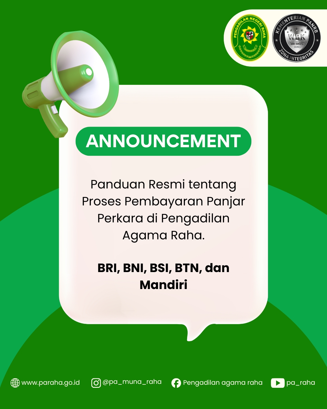 Pembayaran Panjar Perkara